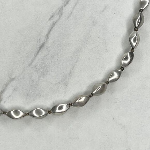 Chico's Salma Silver Tone Beaded Long Necklace - Picture 6 of 11